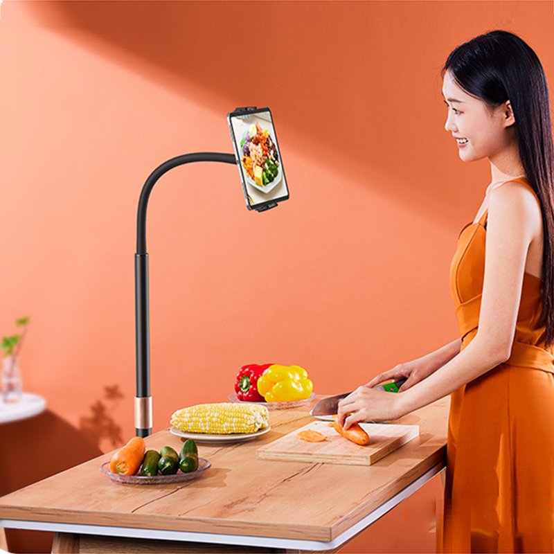 حامل موبايل وتابلت بقاعدة ثابته ومتينة مرن قابل للاطالة والدوران 360 درجة لمشاهدة الفيديوهات والافلام وعمل الاجتماعات