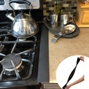 طقم للحفاظ علي نظافة البوتجاز 3 قطع بديل للفويل وشريط سيليكون لسد الفراغات بين الرخامة والبوتجاز لمنع تكون الدهون