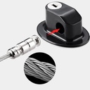 قفل أمان معدني بمفتاح لغلق الادراج والابواب والشبابيك لحماية الأطفال