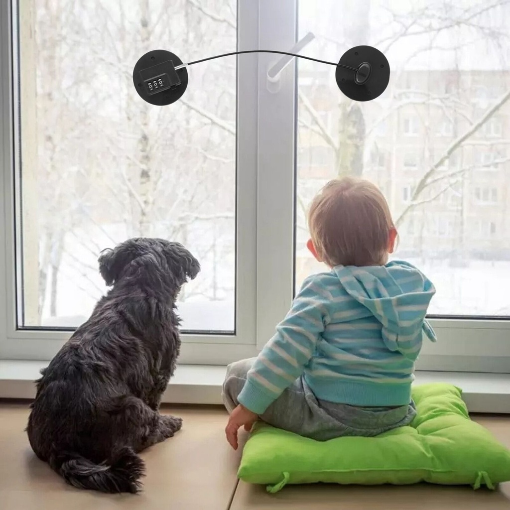 قفل أمان برقم سري لغلق الثلاجة والخزائن والدواليب والأدراج بلزق دبل فيس قوي