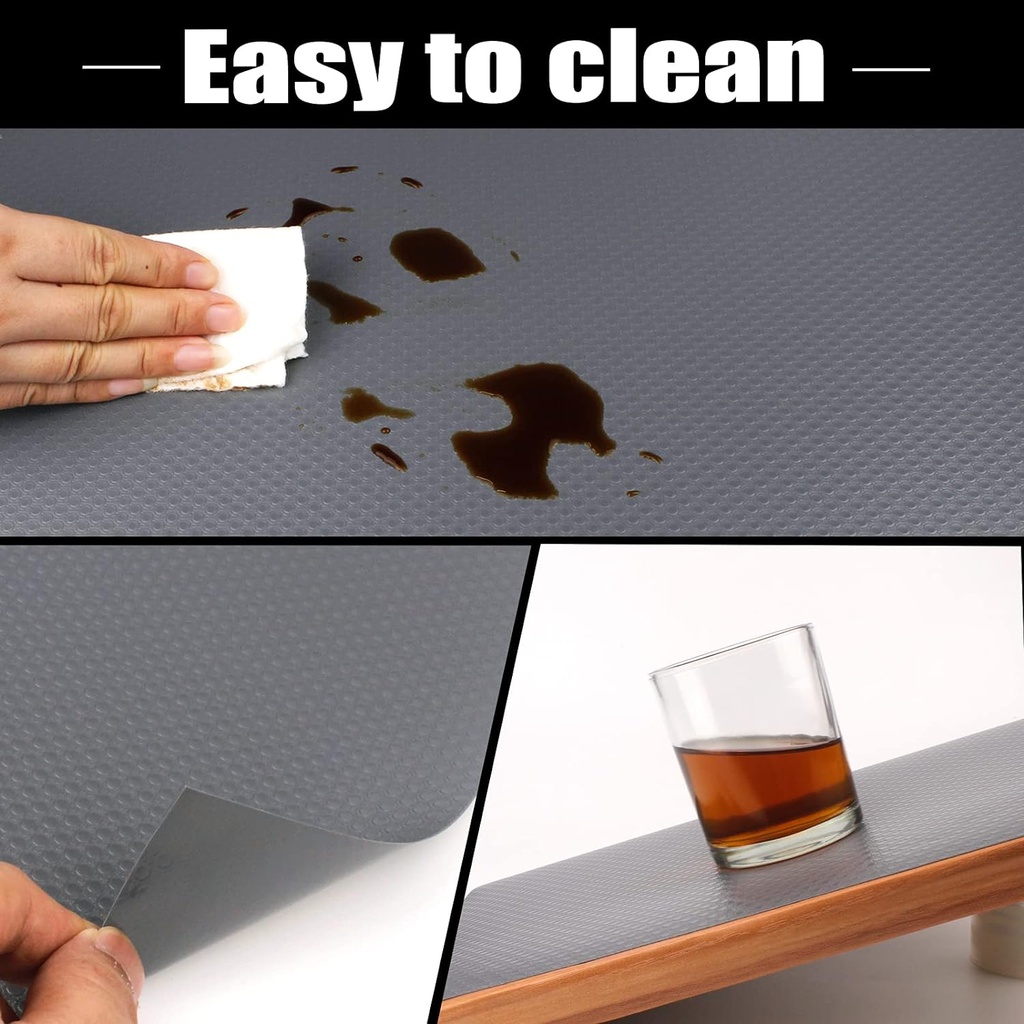 رول بطانة 10 متر مانع للانزلاق و قابل للغسيل للادراج و الدولايب و المطبخ و السفرة باللون الاسود