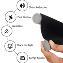 شريط عازل الباب المزدوح اسفنجي لمنع دخول الحشرات والاترابة