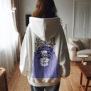 هودي ما الفائدة ! اوفر سايز قطن باللون الابيض