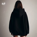 Dollar and a Dream هودي اوفر سايز قطن باللون الاسود