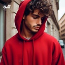 Micky Mouse هودي اوفر سايز قطن باللون الابيض