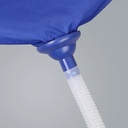 غطاء تنظيف التكييف وشفاط البوتجاز من الزيوت والغبار ووتر بروف مع انبوب للتصريف بتصميم معلق بلون ازرق