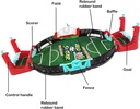 لعبة ملعب كرة القدم تفاعلية مصممة لفردين عبارة عن ملعب كرة قدم و6 قطع من الكرة للاطفال والكبار