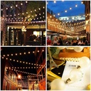 فرع لمبة مدور اكليريك شفاف اضاءة اصفر10 قطع لاجواء رمضانية مميزة