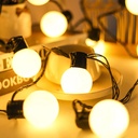 فرع لمبة مدور اكليريك شفاف اضاءة اصفر10 قطع لاجواء رمضانية مميزة