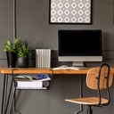 اندر شيلف معدن يعلق تحت الارفف لحمل وتنظيم ادوات المطبخ والحمام او الملابس داخل الدواليب - اسود