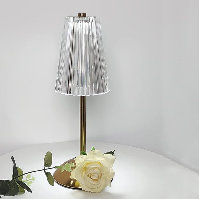 اباجورة اكيليريك مضلع تاتش 3 اضاءات مختلفة تعمل بوصلة لاضافة ديكور مختلف علي المكانUSB