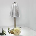 اباجورة اكيليريك مضلع تاتش 3 اضاءات مختلفة تعمل بوصلة لاضافة ديكور مختلف علي المكانUSB