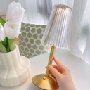 اباجورة اكيليريك مضلع تاتش 3 اضاءات مختلفة تعمل بوصلة لاضافة ديكور مختلف علي المكانUSB