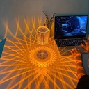 اباجورة اكريليك كريستالي تاتش 12 لون مختلفين تعمل بالشحن وريموت كنترول ويأتي معها وصله يو اس بي لغرفة النوم و المكتب