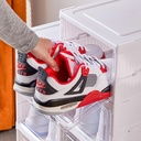 جزامة و صندوق تخزين 6 ادوار  من البلاستيك و بها غطاء شفاف من الاكيليريك قابله للطي