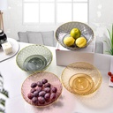 طبق اكيليريك بقاعدة دوارة لحمل وتقديم الفواكه والمكسرات والشوكولاتة للضيوف بشكل شيك