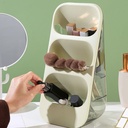 حامل ومنظم معالق بلاستيك  3 ادوار مع مصفاة لترتيب ادوات المطبخ بسهولة