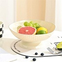 طبق فاكهة بلاستيك بقاعدة قابلة للفك و التركيب مع فتحات للحفاظ علي الاكل طازج