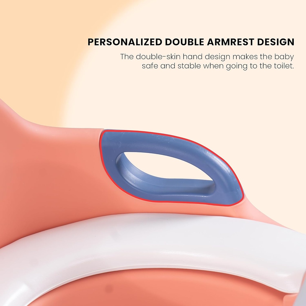 بوتي مبطنة لتدريب الأطفال علي استخدام التواليت مانعه للأنزلاق بيد تناسب جميع انواع الحمامات