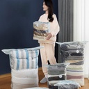 اكياس تخزين فاكيوم موفرة للمساحة لتخزين الملابس والمفروشات في الدواليب او شنطة السفر - قطعتين