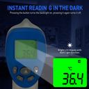 ترمومتر ديجيتال لقياس درجة الحرارة عن بعد بدون لمس ومنع انتقال العدوة بين الاشخاص للاطفال والكبار