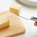 طقم سكاكين 3 قطع ستاليس ستيل لتقطيع الجبن والزبدة والكيك  بمقبض مجوف