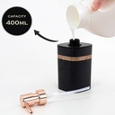 طقم حمام 3 قطع بلاستيك مع جزء جولد لتنظيم و ترتيب الحمام بشكل مختلف و شيك