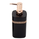 طقم حمام 3 قطع بلاستيك مع جزء جولد لتنظيم و ترتيب الحمام بشكل مختلف و شيك