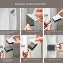 مقبض رافع لمقعد التواليت شكل وردة لتجنب لمس البكتريا والجراثيم سهل التركيب