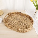 طقم باسكت خوص 3 قطع بمقاسات مختلفة لحمل وتنظيم ادوات العناية بالبشرة والشعر وقطع الديكور بيد