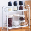 استاند معدن  2 دور لحمل وتنظيم أدوات المطبخ والحمام