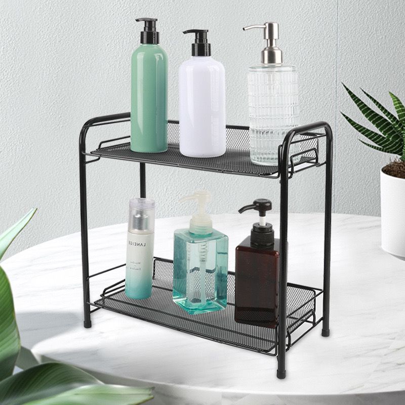 استاند معدن  2 دور لحمل وتنظيم أدوات المطبخ والحمام