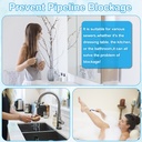 شريط شبكي لمنع انسداد البلاعات والبانيو والاحواض ذاتي اللصق وقابل للقص حسب الحاجه