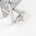 طقم  5 قطع هوك شفاف ذاتي اللصق بديل للمسامير لتعليق الملابس وادوات الحمام والمطبخ والتابلوهات بدون حفر وتخريم