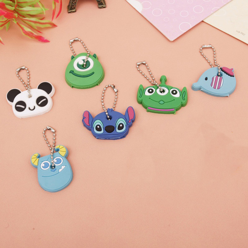 كفر مفاتيح سيليكون اشكال ديزني بدلاية لتعليقها لتجديد و تغير شكل المفاتيح