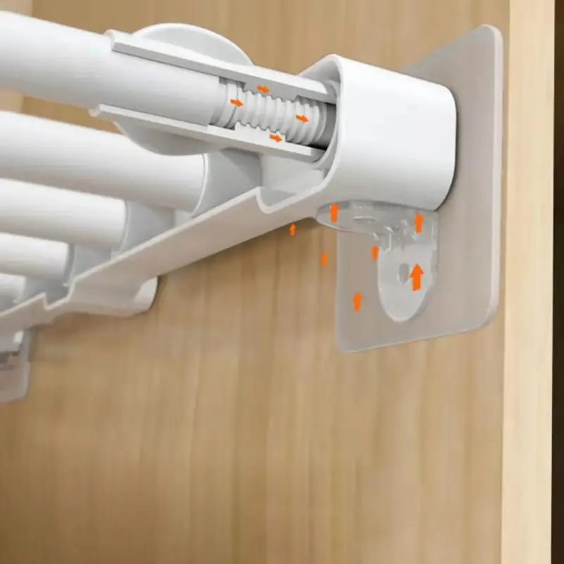 طقم هوك شفاف 4 قطع  ذاتي اللصق بديل للمسامير لتعليق الأرفف والألواح بدون حفر وتخريم