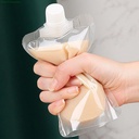 كيس 30 ملي لحمل الشامبو والشاور جل والكريمات للسفر والرحلات قابل لإعادة الملئ