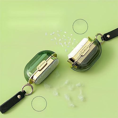 لمامة وبر ميني 2 في 1 لإزالة الوبر والشعر بسهولة من الملابس والمفروشات مع ميدالية للتعليق