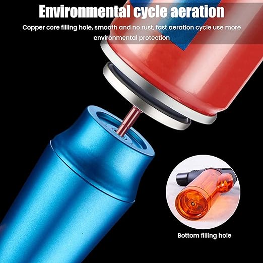 ولاعة تحمير غاز قابلة للملئ بقفل أمان علي شكل مسدس