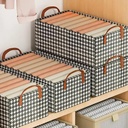 منظم ملابس للدواليب والادراج بيد قابل للطي