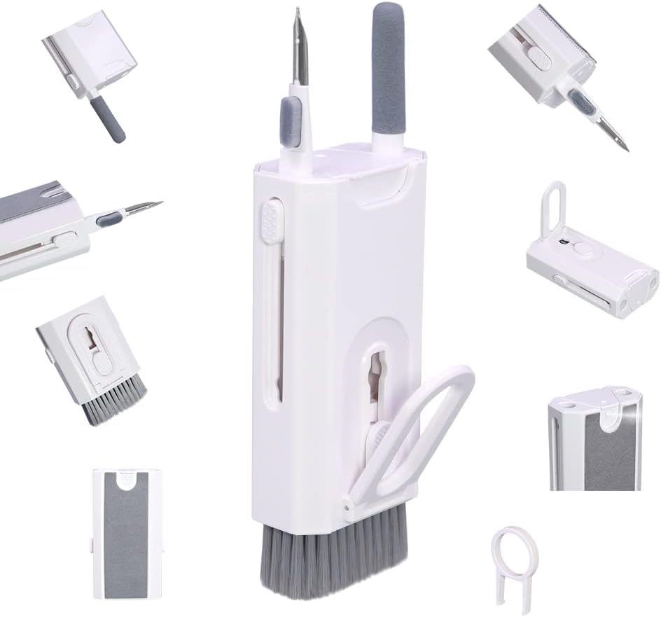 فرشة تنظيف 8 في 1 للكيبورد و سماعات الايربودز والموبايل.