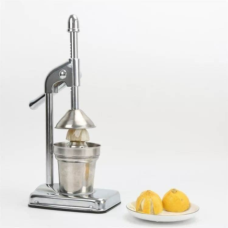 عصارة البرتقال والرمان اليدوية الإحترافية الإستانليس بكوب ومصفاة