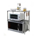 استاند و منظم وحامل رف الميكرويف متعدد الاستخدامات معدن