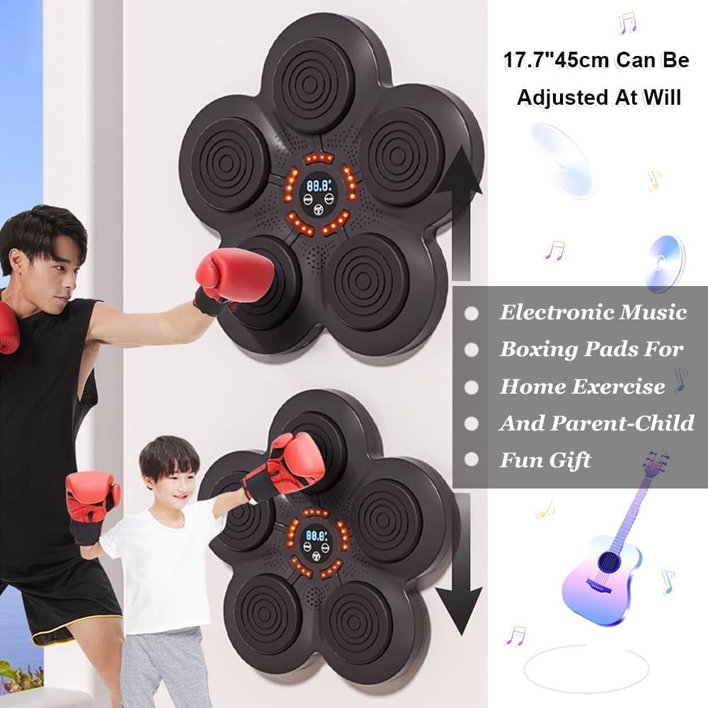 جهاز لعبة ملاكمة كهربائية مع موسيقي يثبت علي الحائط