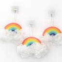 ليفة استحمام ناعمة على شكل مجسم قوس قزح