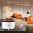 فواحة مضيئة علي شكل بركان بخزان 560 ملي لتعطير وترطيب المنزل