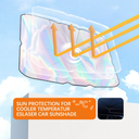 شماسة سيارة ليزر عاكسة للشمس من الاشعة الفوق البنفسجية قابل للطي