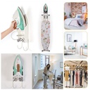 حامل المكواة الحائطي المميز بخطافات لحمل طاولة الكي وتوفير المساحة