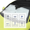 شماسة سيارة لحماية زجاج السيارة الامامي من اشعة الشمس قابل للطي