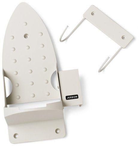 حامل المكواة الحائطي المميز بخطافات لحمل طاولة الكي وتوفير المساحة